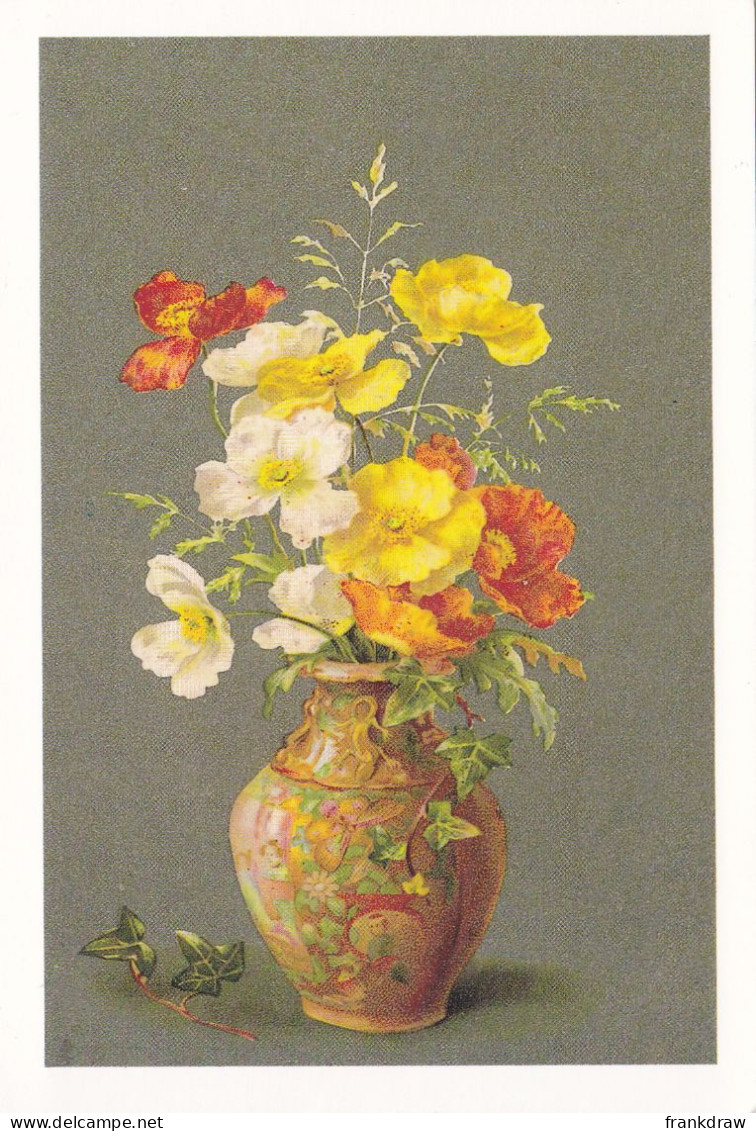 Postcard - Art - Unknown - A Vase Of Flowers - VG - Ohne Zuordnung
