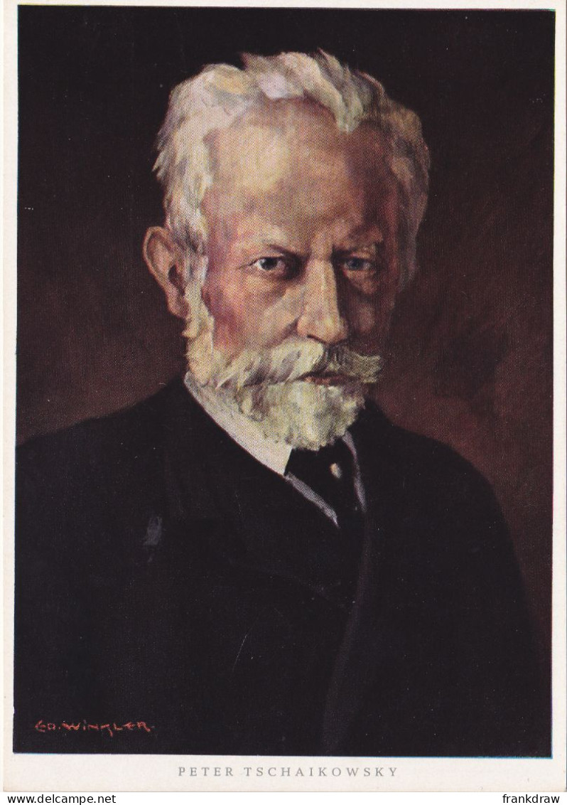 Postcard - Art - E Winkler - Peter Tschaikowsky  (1840-1893) - Card No. 7094 - VG - Non Classificati