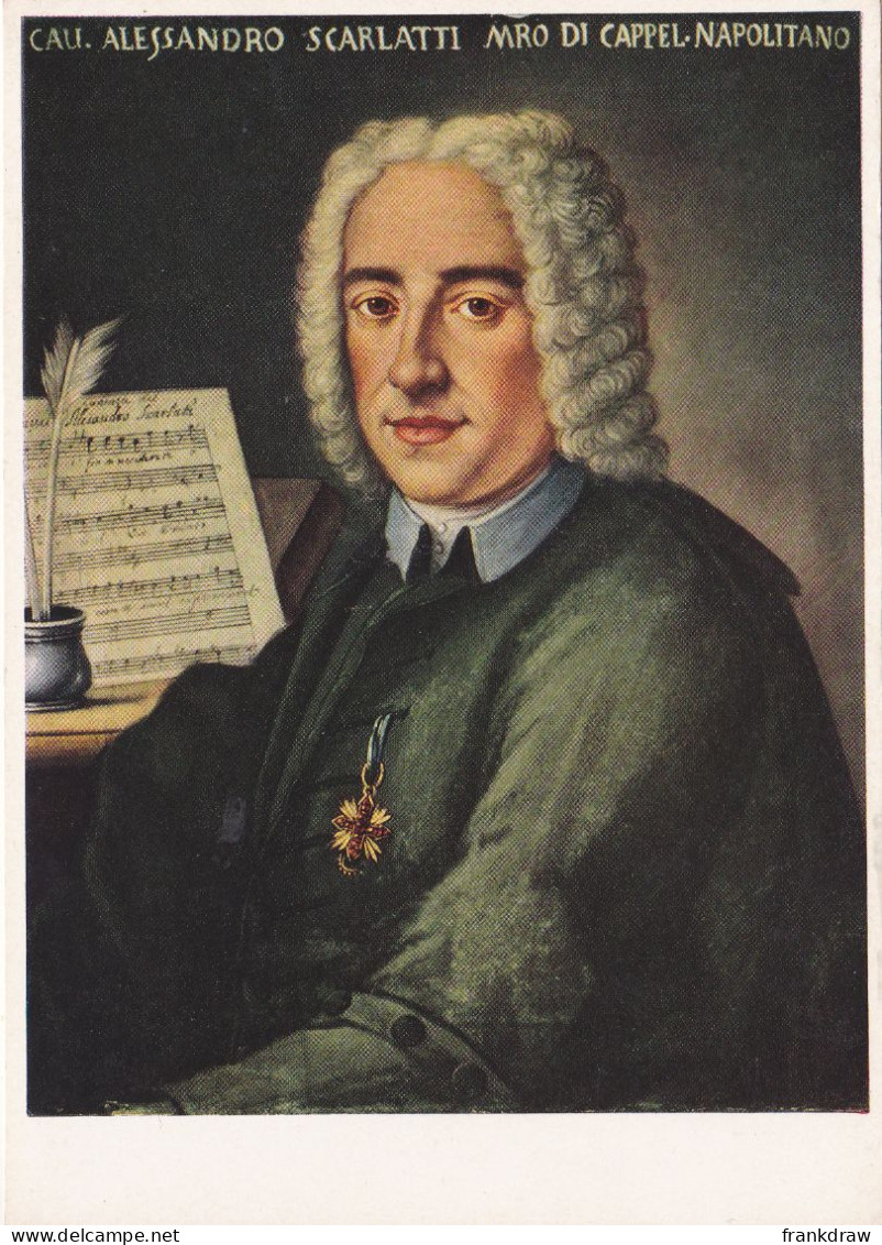 Postcard - Art - Unknown - Alessandro Scarlatti  (1660-1725) - Card No. 7138 - VG - Ohne Zuordnung
