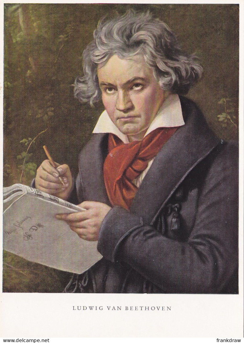 Postcard - Art - J Stieler - Ludwig Van Beethoven (1770-1827) - Card No. 7100 - VG - Ohne Zuordnung