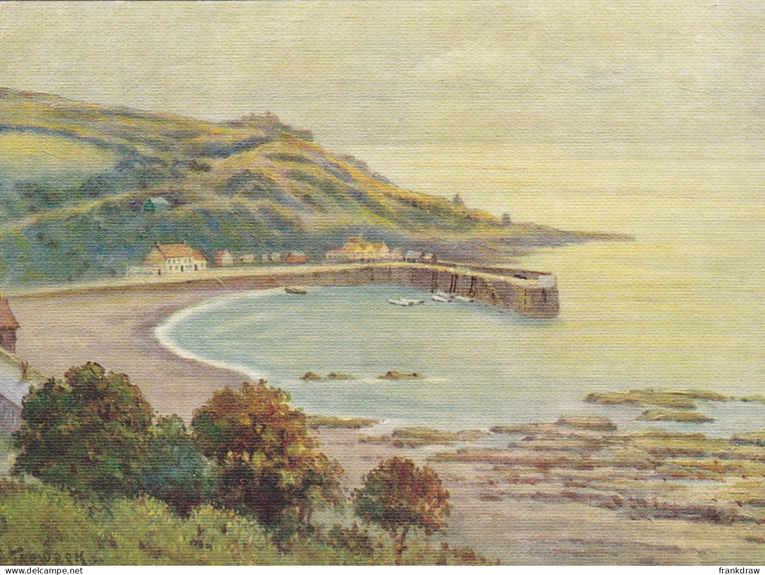 Postcard - Art - G E Treweek - Rozel Bay, Jersey - Series No. 1012 - VG - Ohne Zuordnung