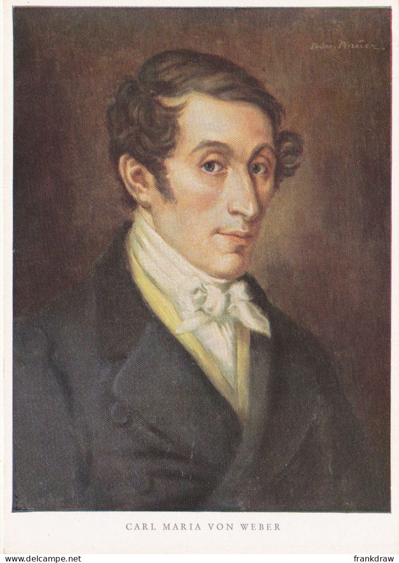 Postcard - Art - Ludwig Nauer - Carl Maria Von Weber (1786-1826) - Card No. 7095 - VG - Ohne Zuordnung