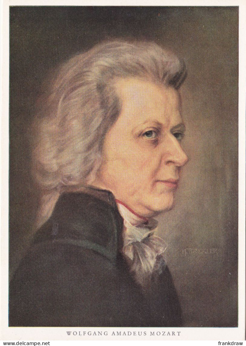 Postcard - Art - H Torggler - Wolfgang Amadeus Mozart (1756-1791) - Card No. 7078 - VG - Non Classés