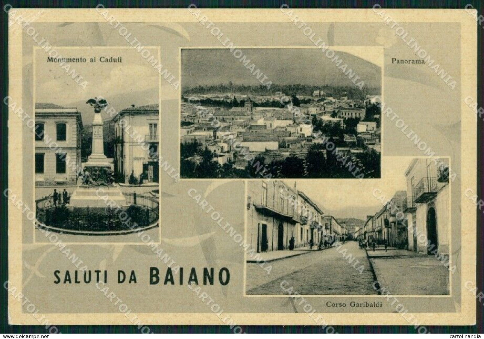 Avellino Baiano Saluti Da PIEGHINA FG Cartolina ZK6036 - Avellino