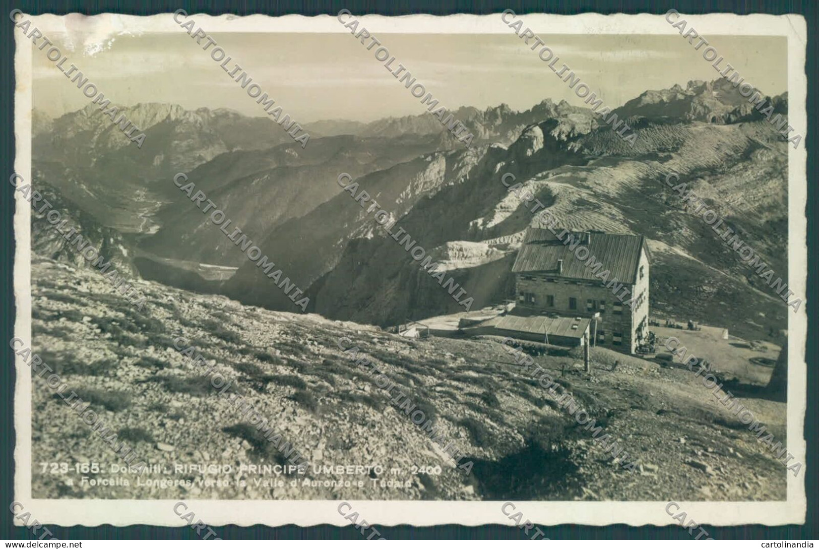 Belluno Cortina D'Ampezzo Rifugio Principe Umberto ABRASA Foto Cartolina ZC4728 - Belluno