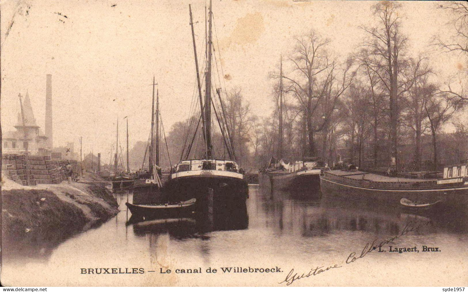 Bruxelles Le Canal De Willebroeck - édit. L. Lagaert - Monuments, édifices