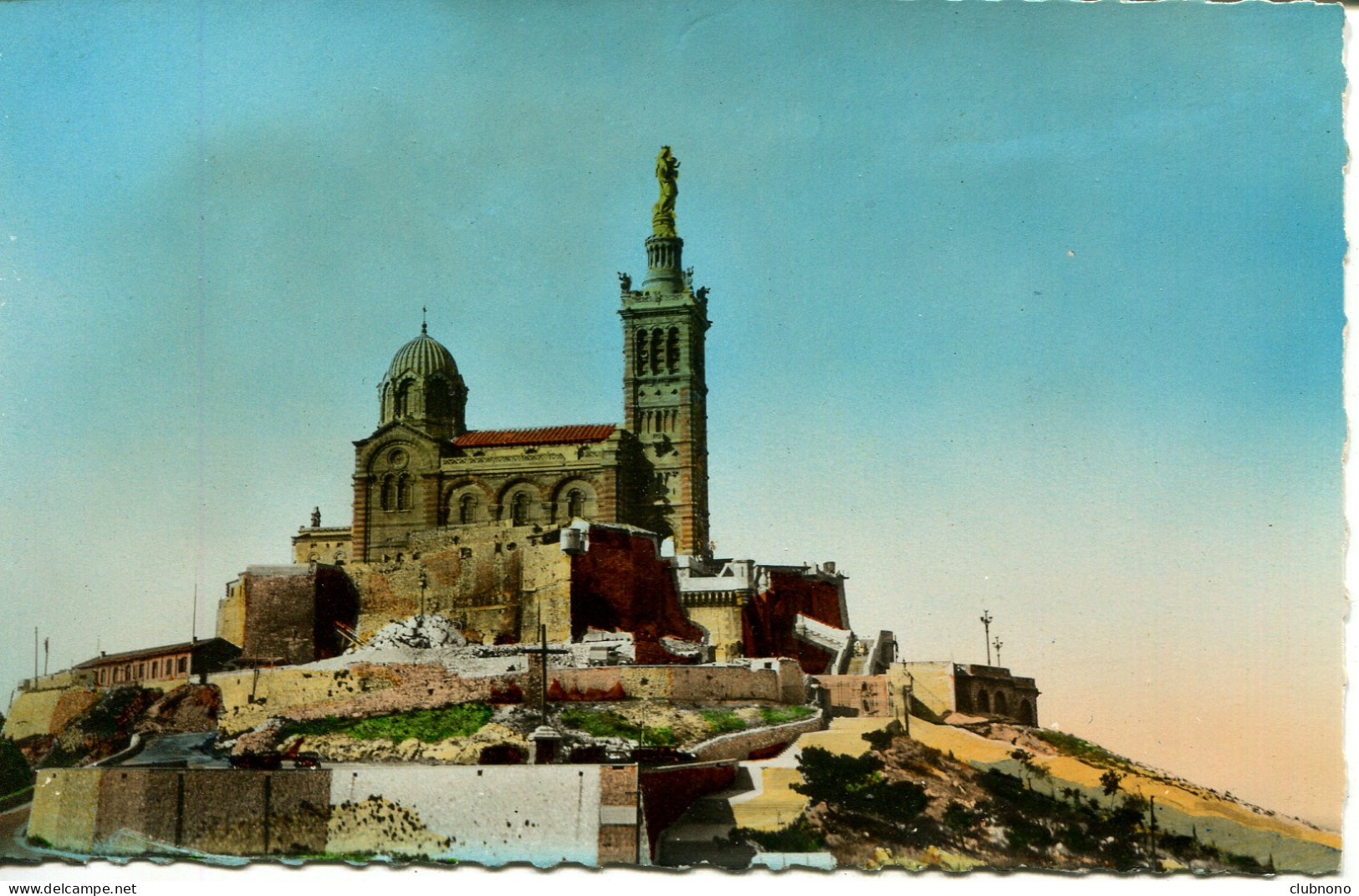 CPSM - MARSEILLE - BASILIQUE N.DAME DE LA GARDE (2) - Notre-Dame De La Garde, Funicolare E Vergine