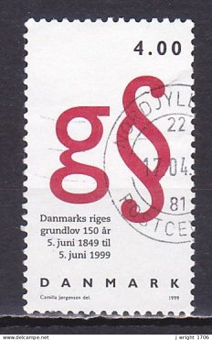 Denmark, 1999, Constitution 150th Anniv, 4.00kr, USED - Usado