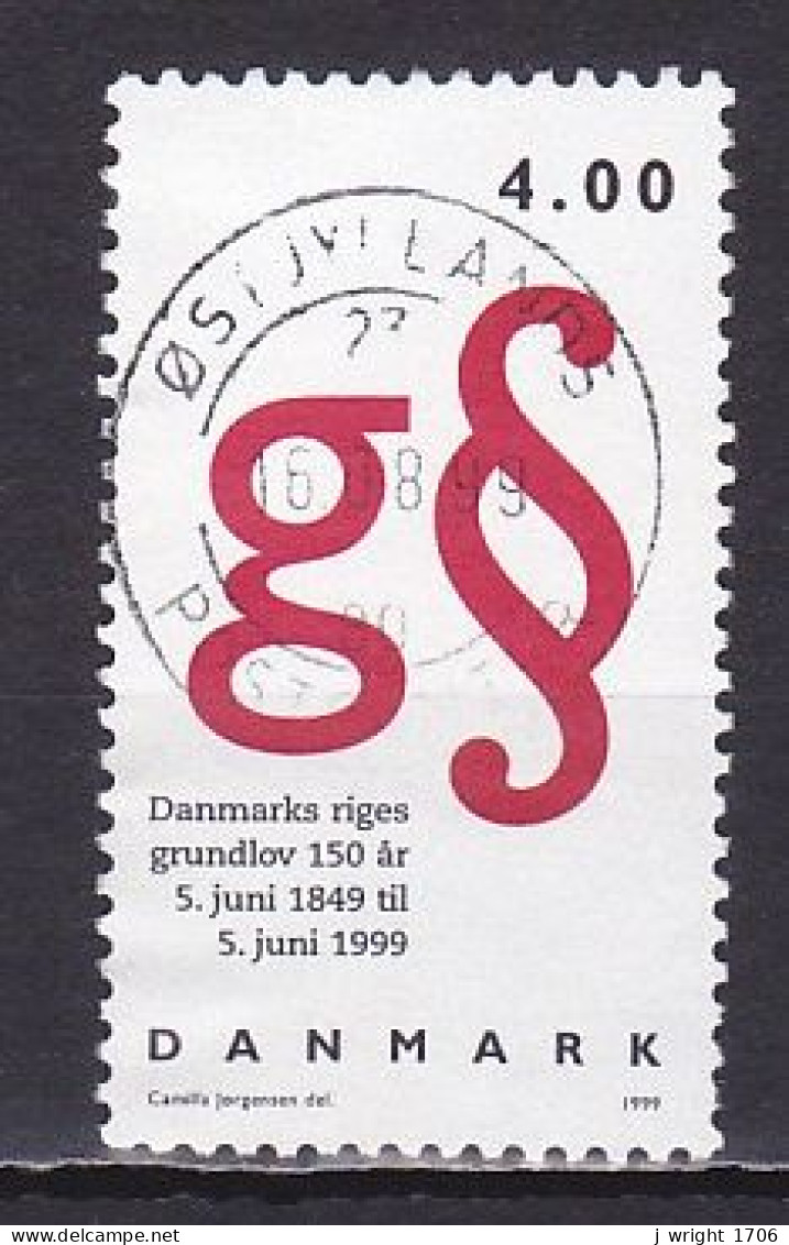 Denmark, 1999, Constitution 150th Anniv, 4.00kr, USED - Gebruikt