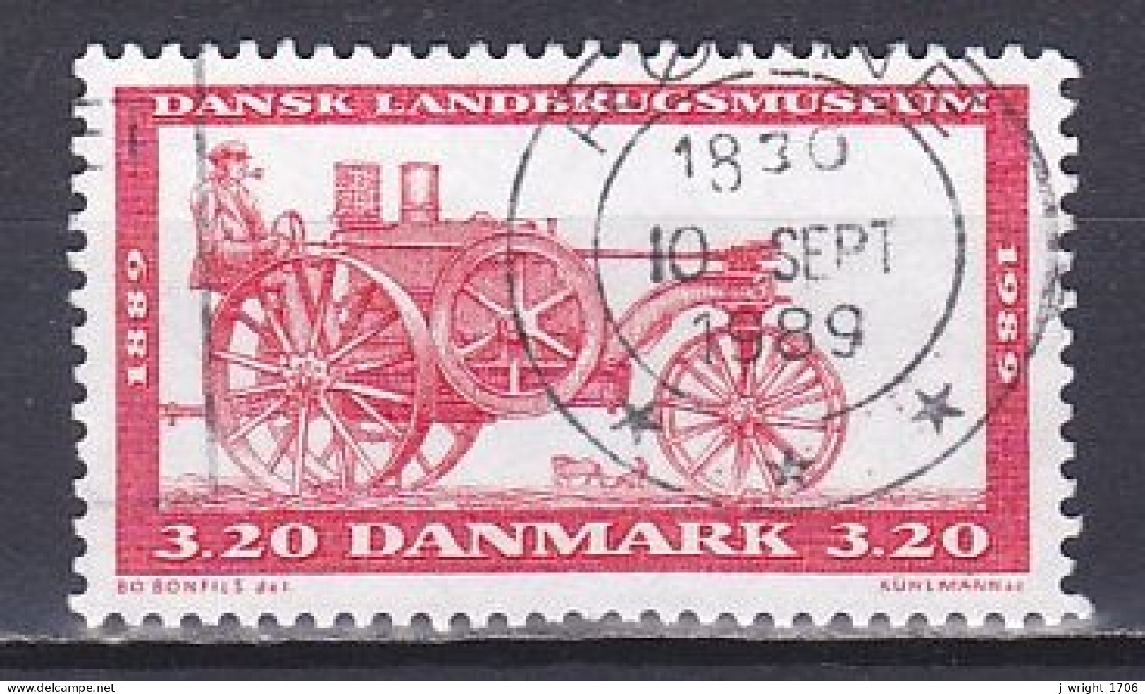 Denmark, 1989, Danish Agricultural Museum Centenary, 3.20kr, USED - Gebraucht