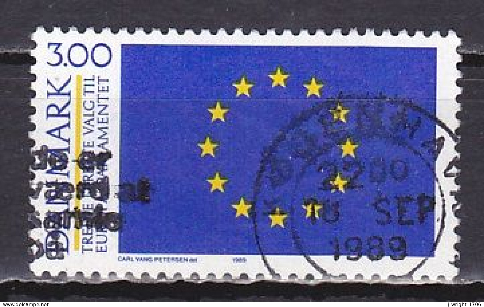 Denmark, 1989, European Parliamentary Elections, 3.00kr, USED - Gebraucht