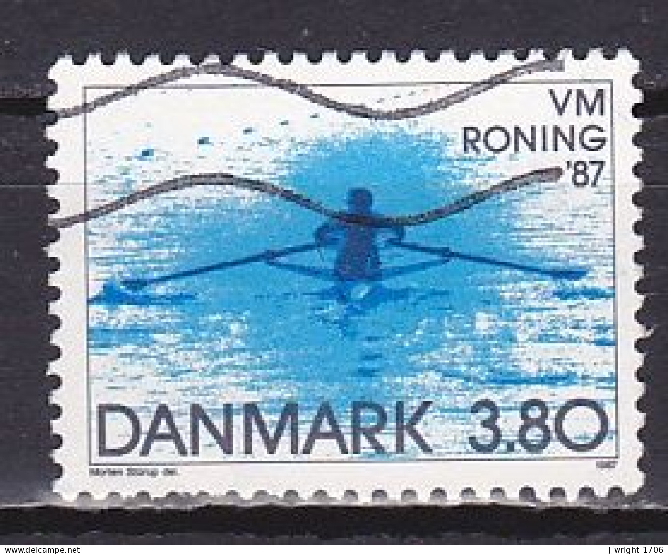 Denmark, 1987, World Rowing Championships, 3.80kr, USED - Used Stamps