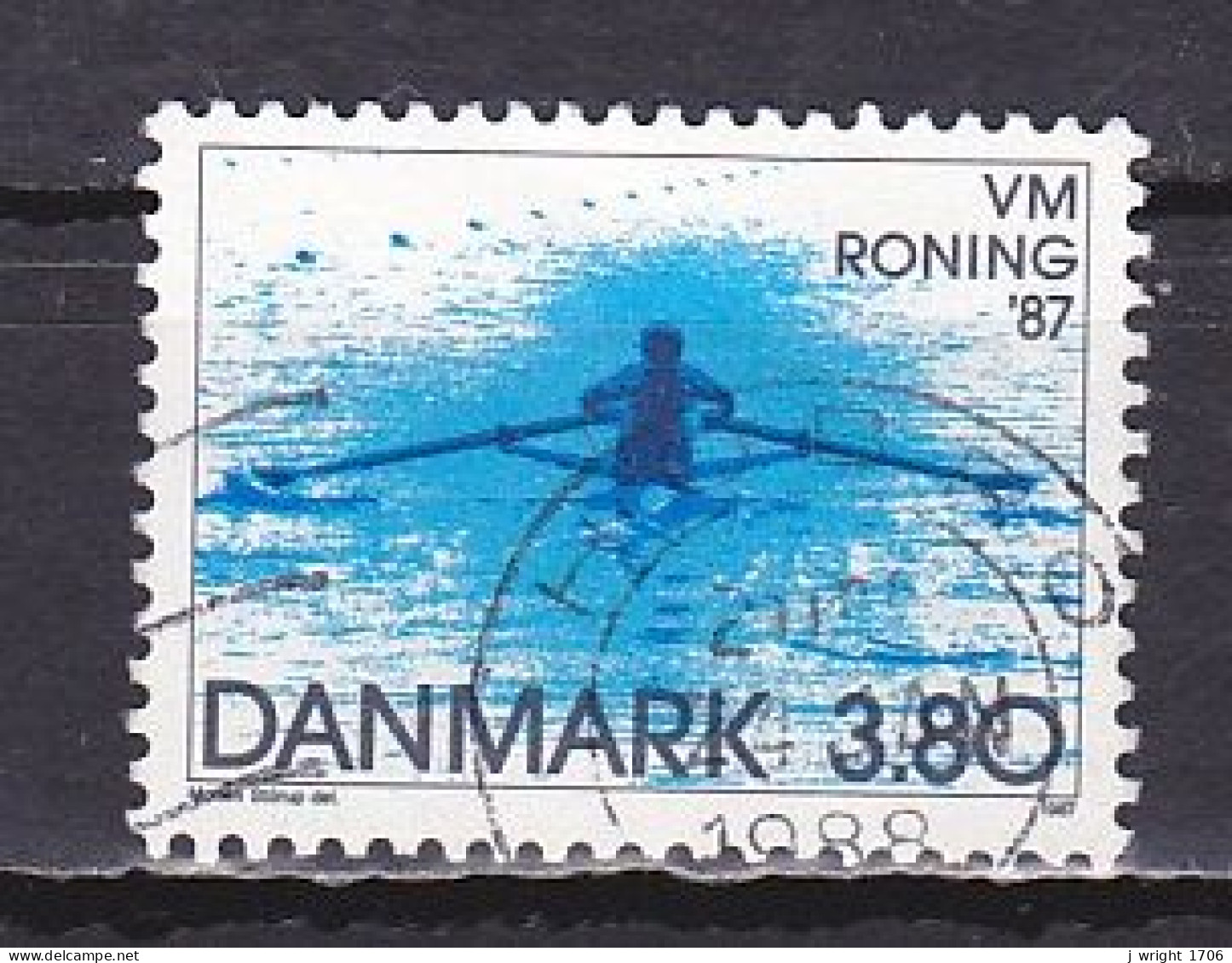 Denmark, 1987, World Rowing Championships, 3.80kr, USED - Gebraucht