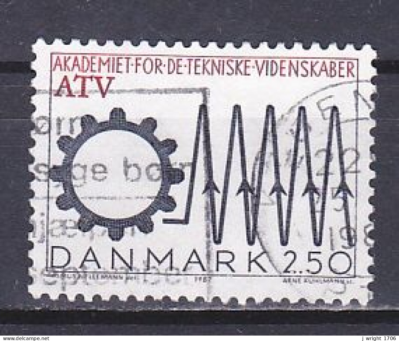 Denmark, 1987, Academy Of Technical Sciences 50th Anniv, 2.50kr, USED - Gebraucht