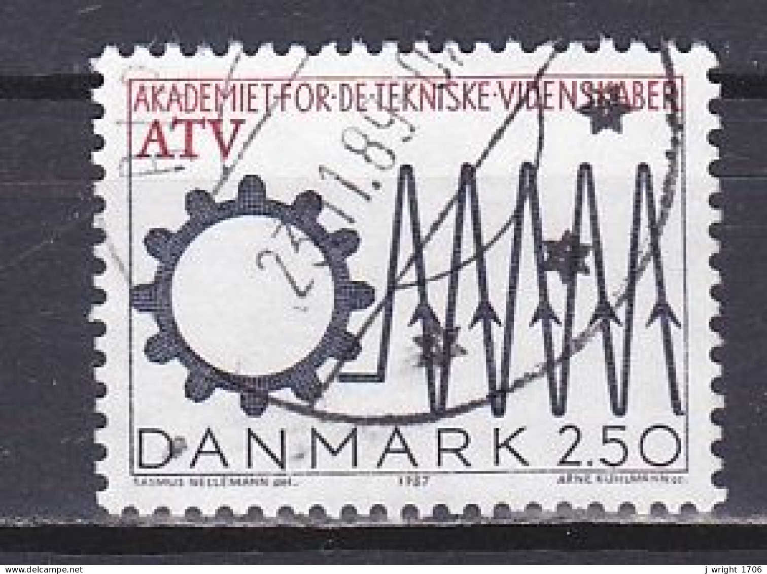 Denmark, 1987, Academy Of Technical Sciences 50th Anniv, 2.50kr, USED - Gebraucht