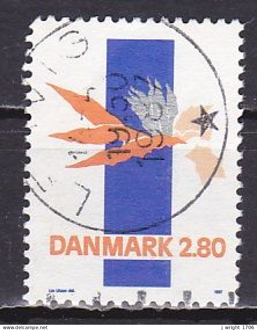 Denmark, 1987, 'Abstract' Lin Utzon, 2.80kr, USED - Gebraucht