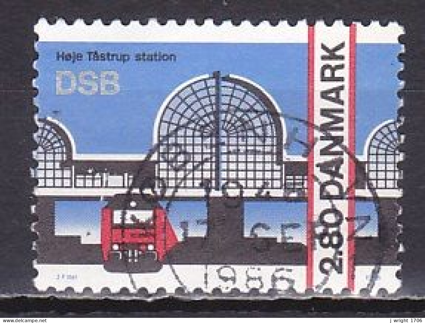 Denmark, 1986, Höje Tästrup Railway Station, 2.80kr, USED - Gebraucht