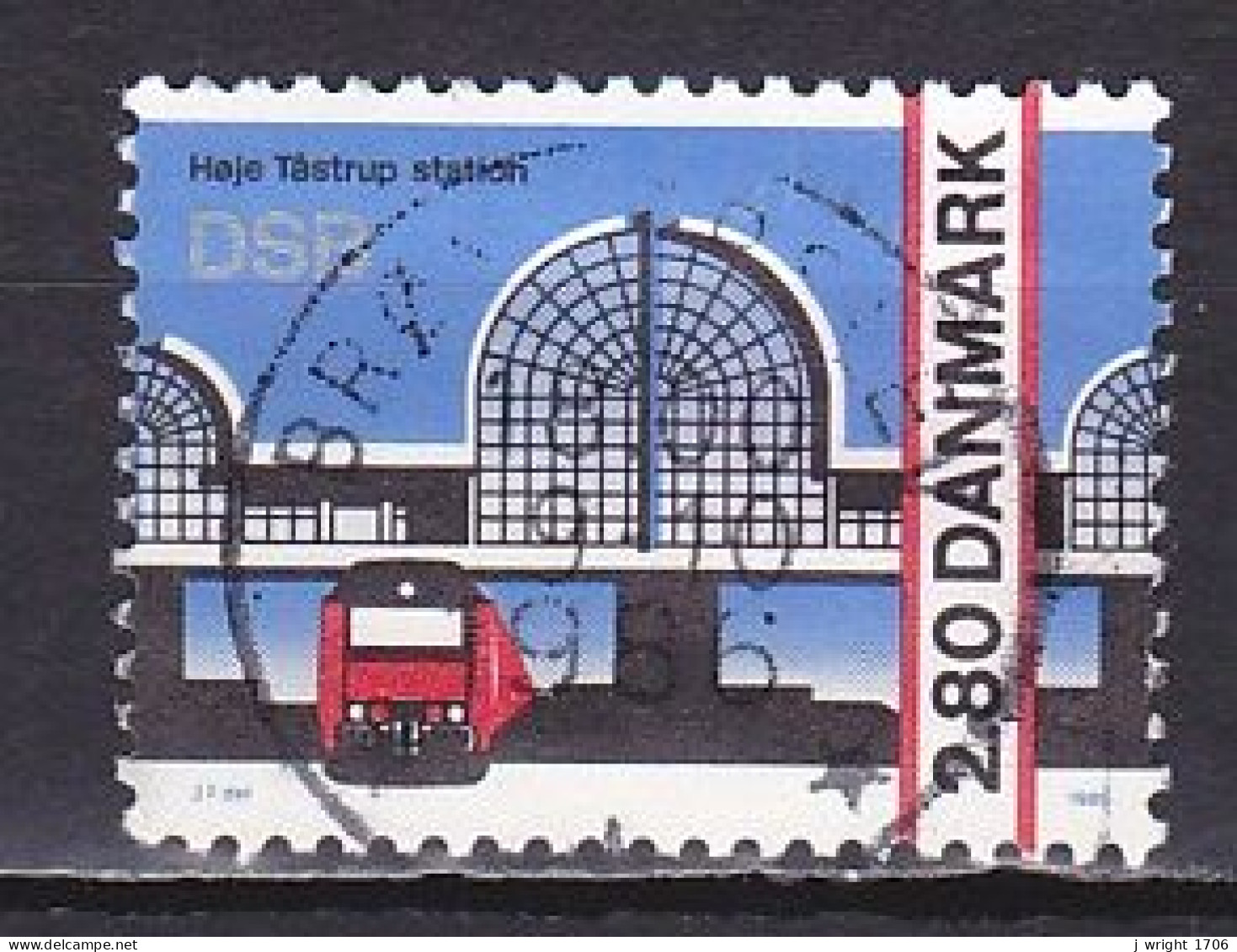 Denmark, 1986, Höje Tästrup Railway Station, 2.80kr, USED - Gebraucht