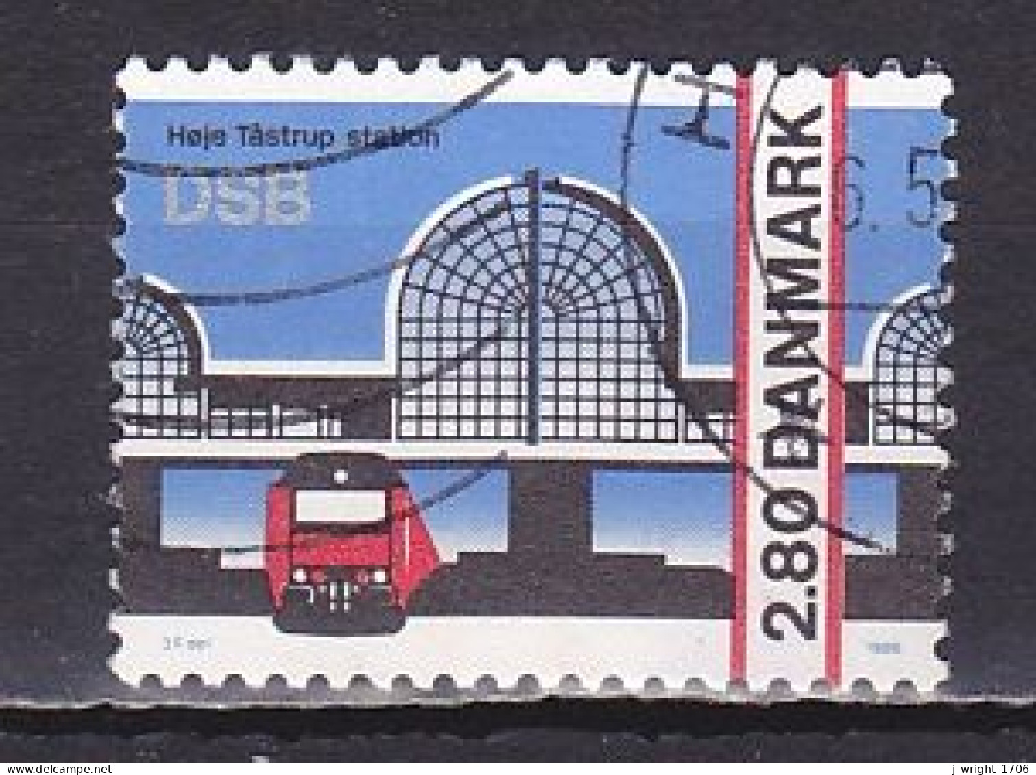 Denmark, 1986, Höje Tästrup Railway Station, 2.80kr, USED - Gebraucht