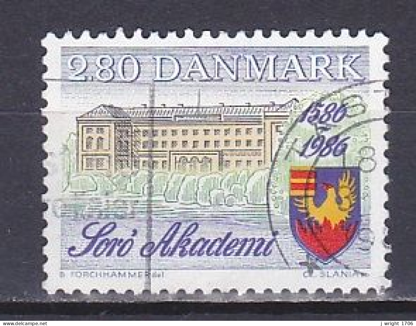 Denmark, 1986, Sorö Academy 400th Anniv, 2.80kr, USED - Gebraucht