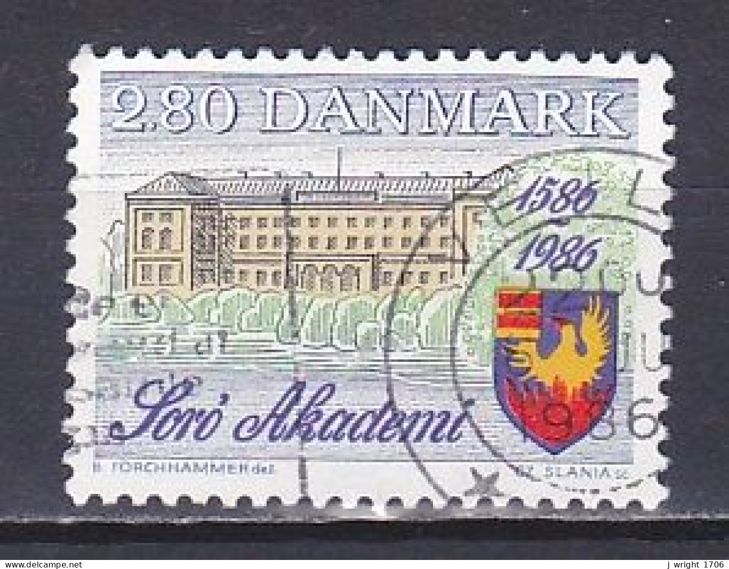 Denmark, 1986, Sorö Academy 400th Anniv, 2.80kr, USED - Gebraucht