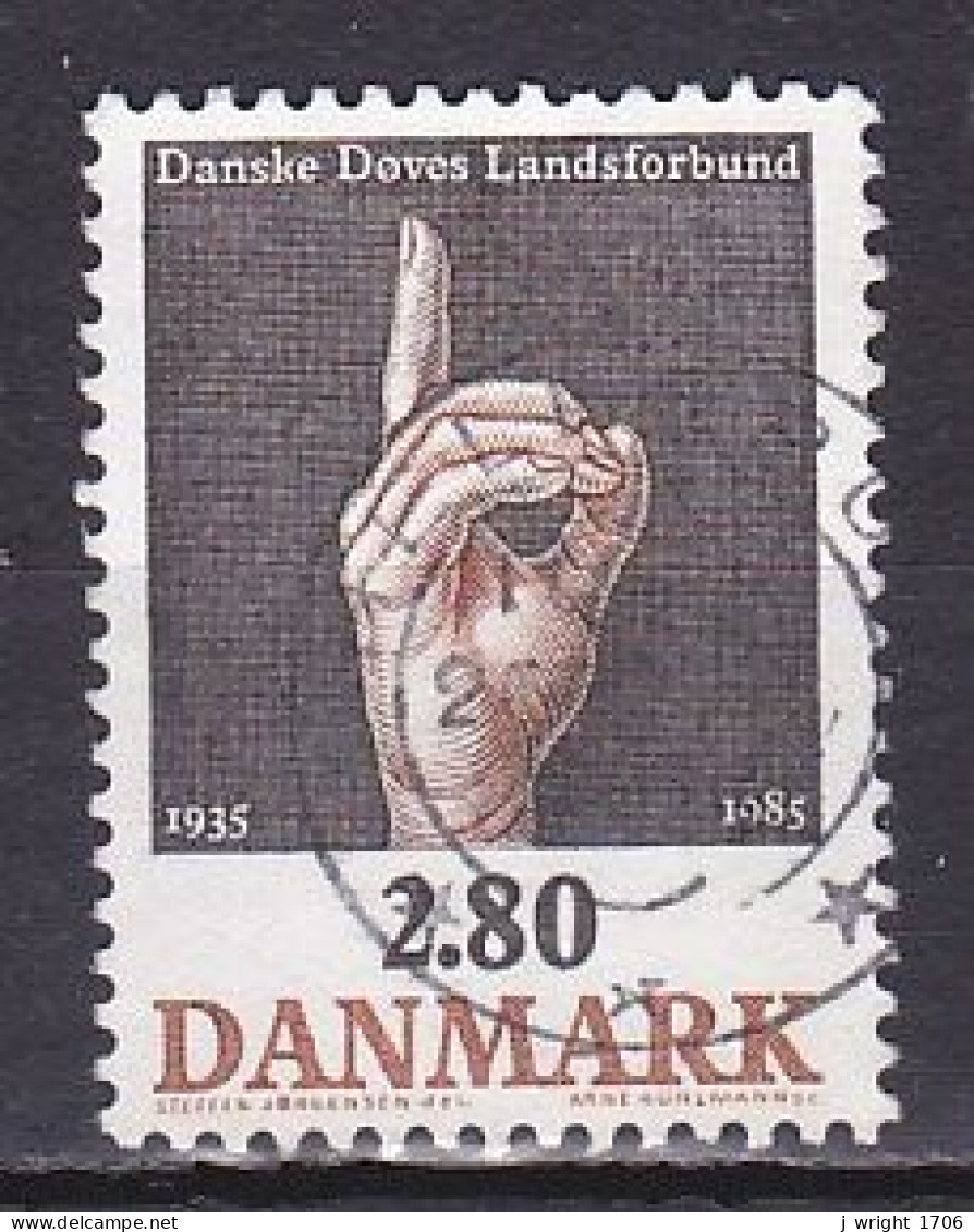 Denmark, 1985, Assoc. Of The Deaf 50th Anniv, 2.80kr, USED - Usado