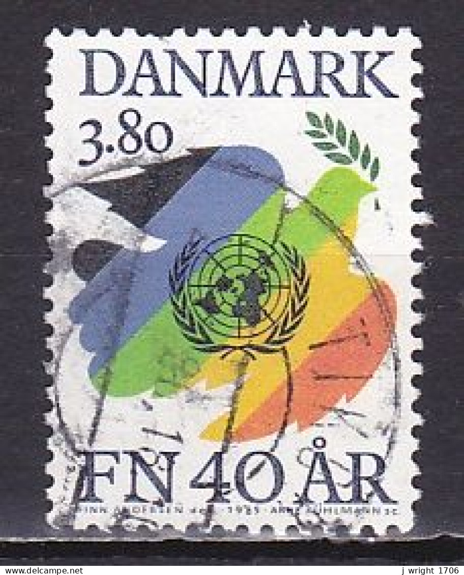 Denmark, 1985, United Nations UN 40th Anniv, 3.80kr, USED - Usado