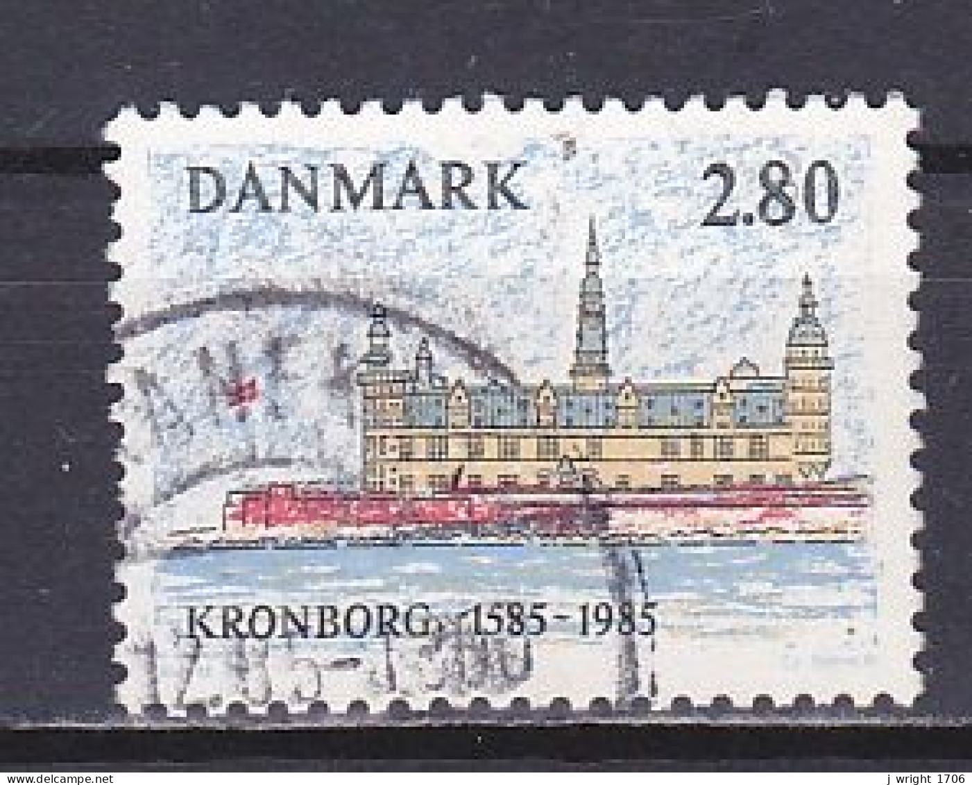 Denmark, 1985, Kronborg Castle 400th Anniv, 2.80kr, USED - Gebraucht