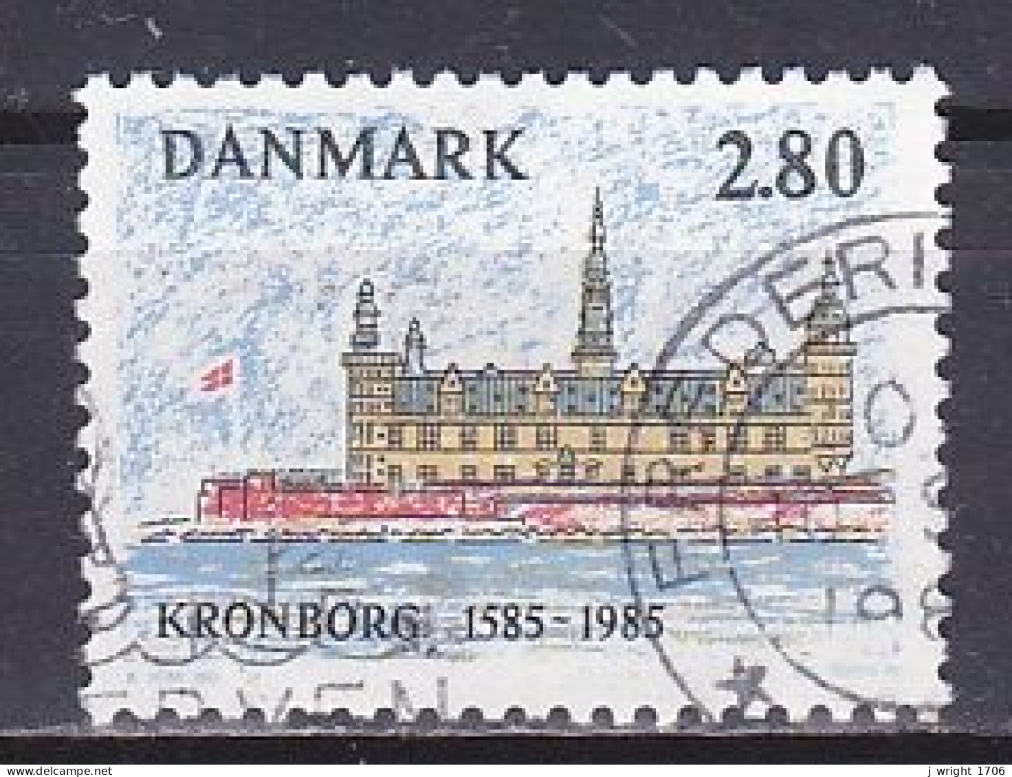 Denmark, 1985, Kronborg Castle 400th Anniv, 2.80kr, USED - Usado