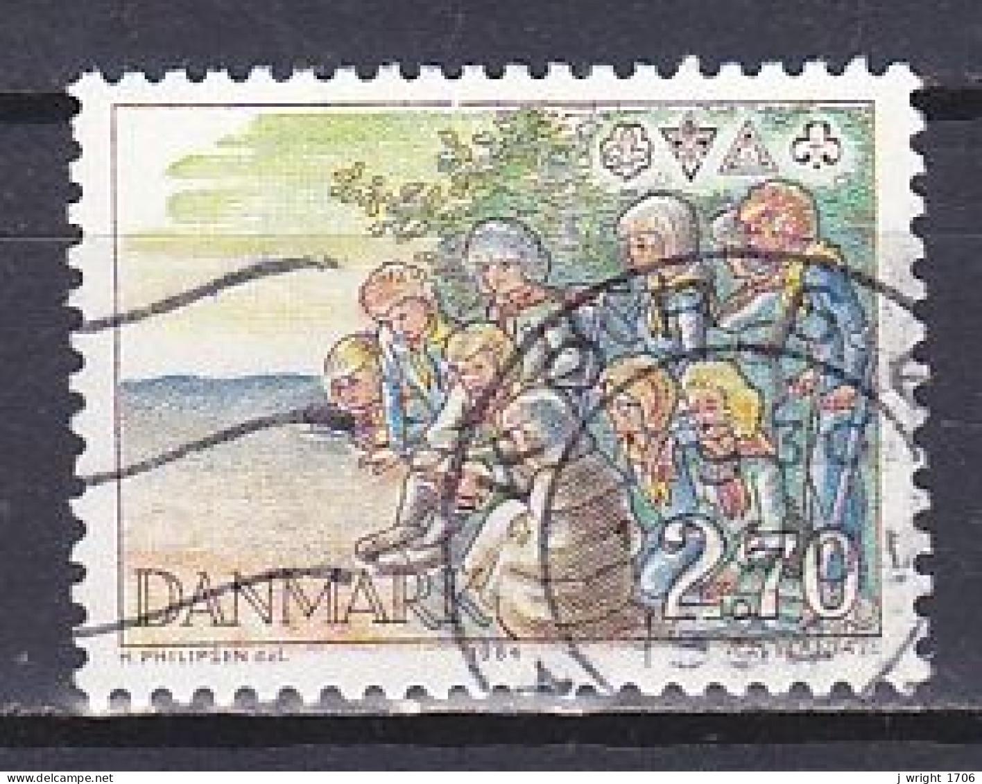 Denmark, 1984, Scout Movement, 2.70kr, USED - Usado