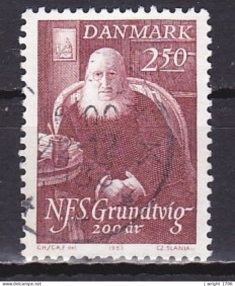 Denmark, 1983, Nicolai F. S. Grundtvig, 2.50kr, USED - Used Stamps