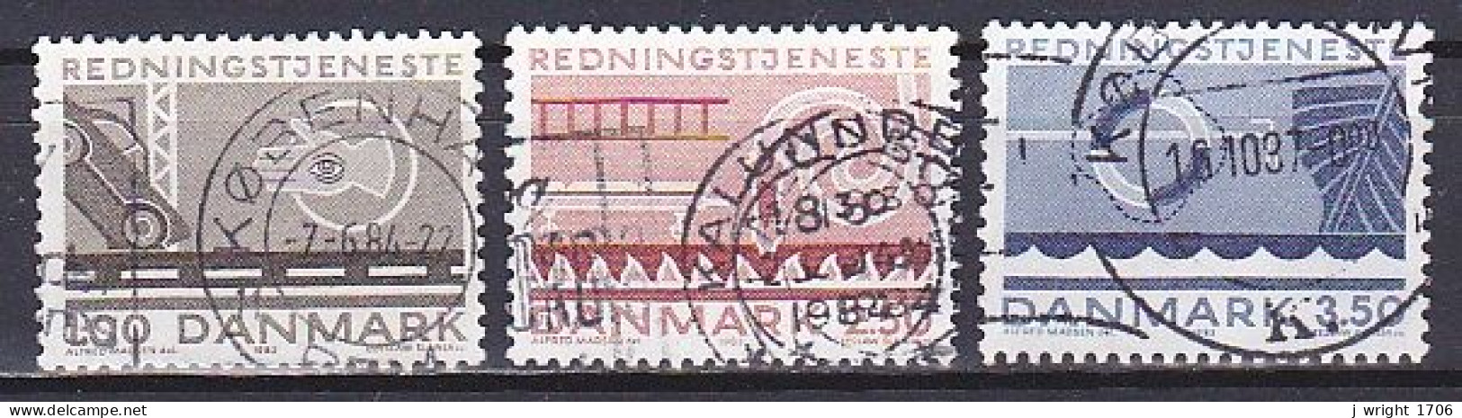 Denmark, 1983, Life Saving Services, Set, USED - Gebraucht