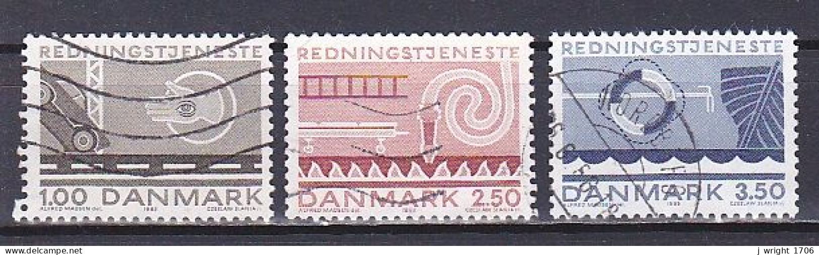 Denmark, 1983, Life Saving Services, Set, USED - Used Stamps