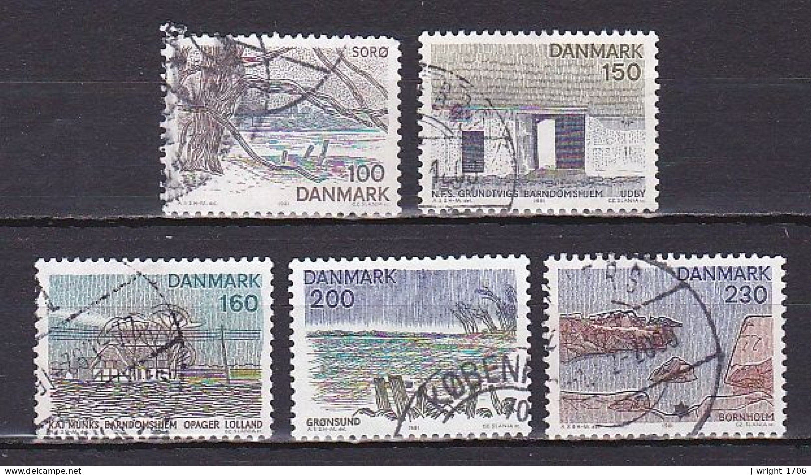 Denmark, 1981, Provincial Series/Zealand, Set, USED - Oblitérés