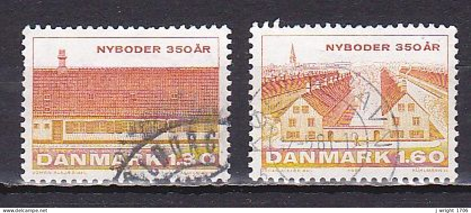 Denmark, 1981, Nyboder Naval Barracks 350th Anniv, Set, USED - Oblitérés