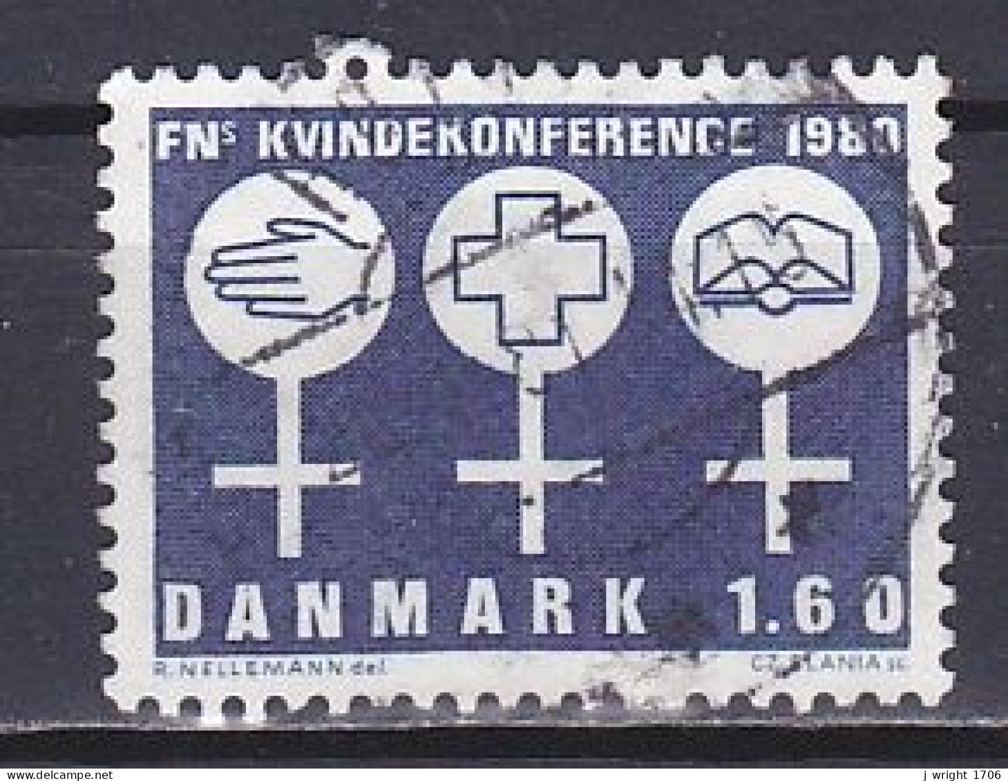 Denmark, 1980, UN Decade For Women Conf, 1.60kr, USED - Gebruikt