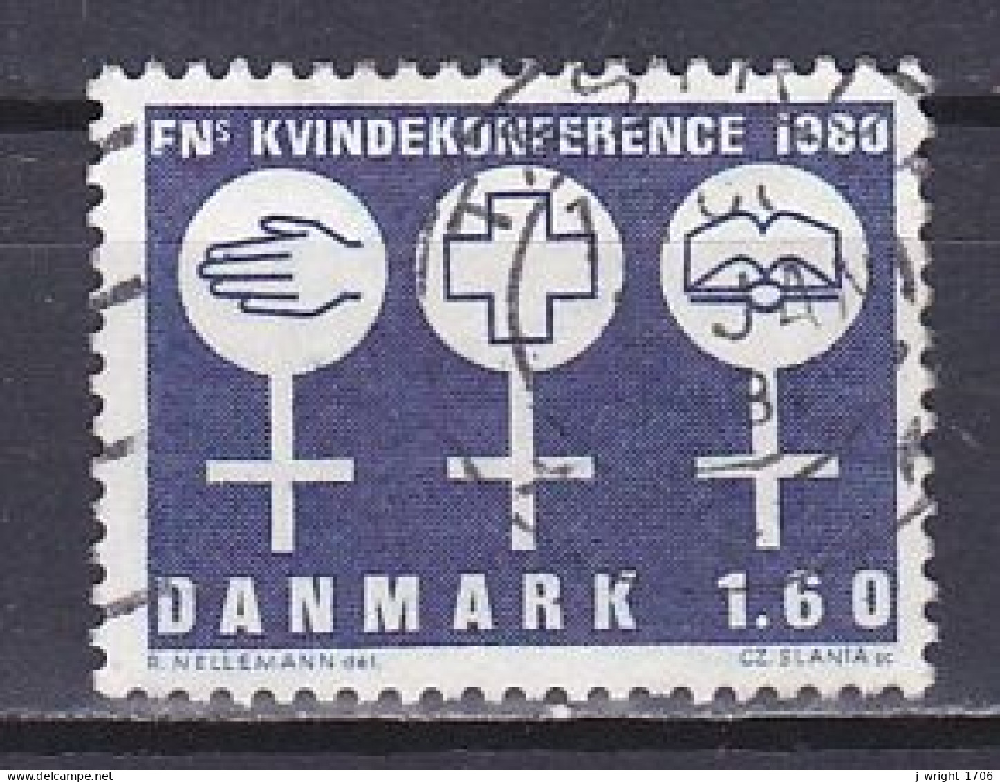 Denmark, 1980, UN Decade For Women Conf, 1.60kr, USED - Gebruikt