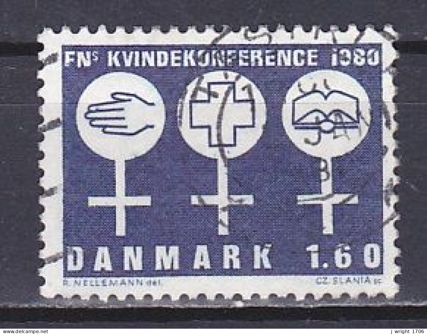 Denmark, 1980, UN Decade For Women Conf, 1.60kr, USED - Usado