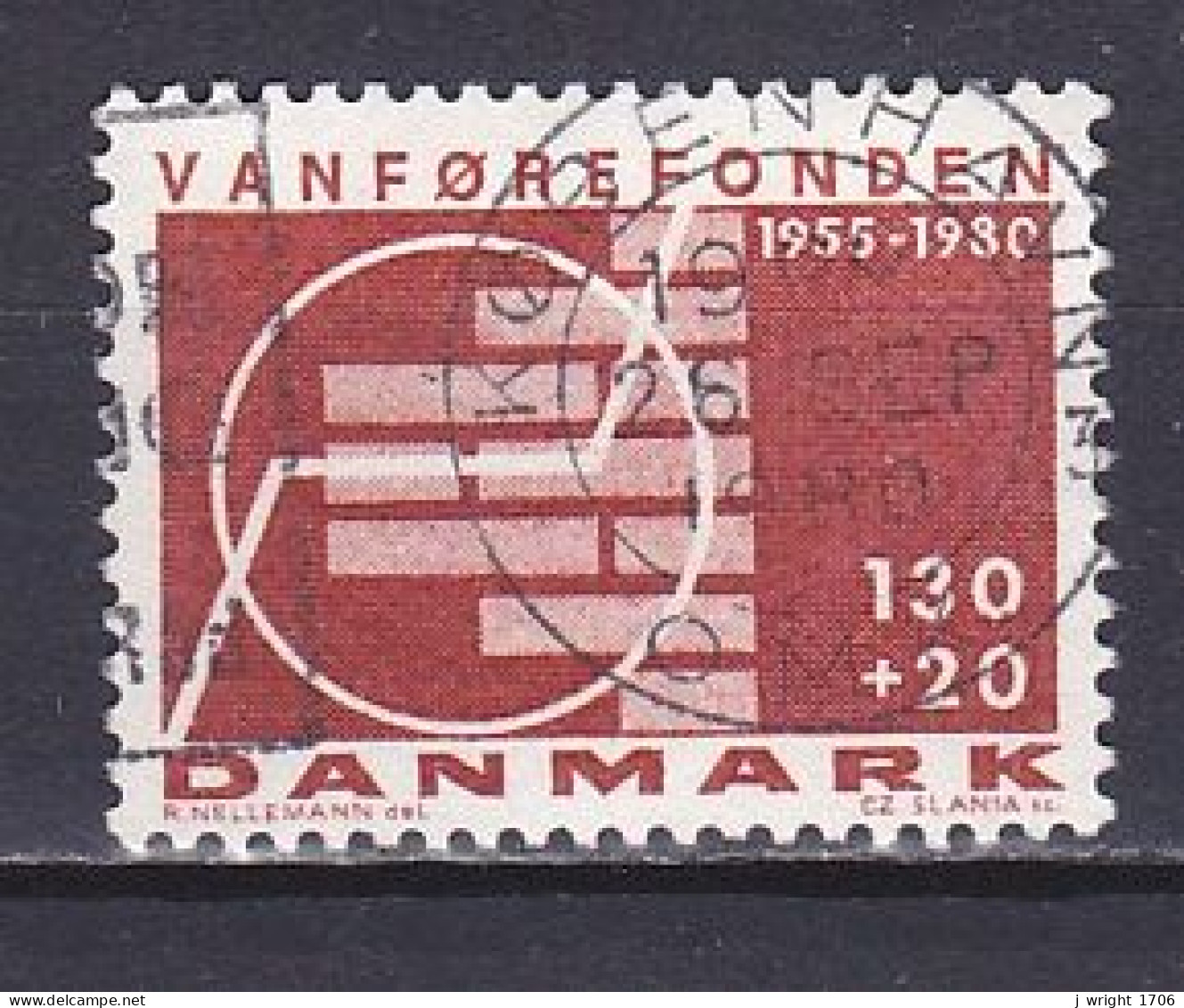 Denmark, 1980, Foundation For Disabled 25th Anniv, 130ø + 20ø, USED - Oblitérés