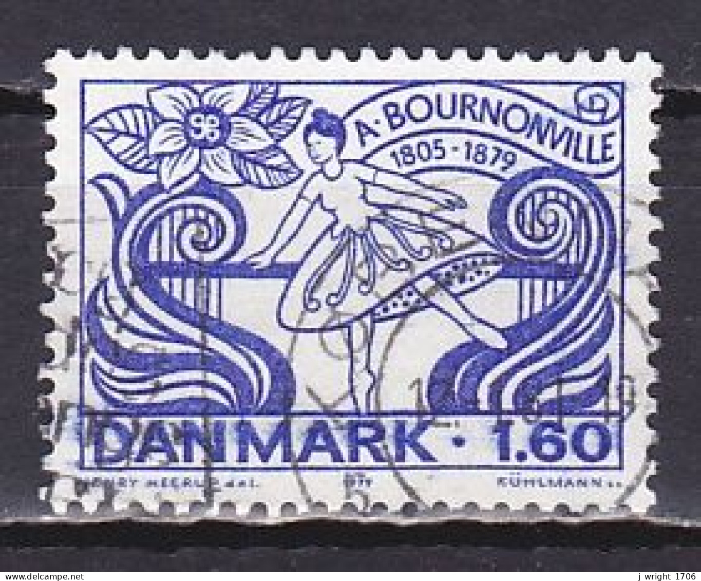 Denmark, 1979, August Bournonville, 1.60kr, USED - Usado