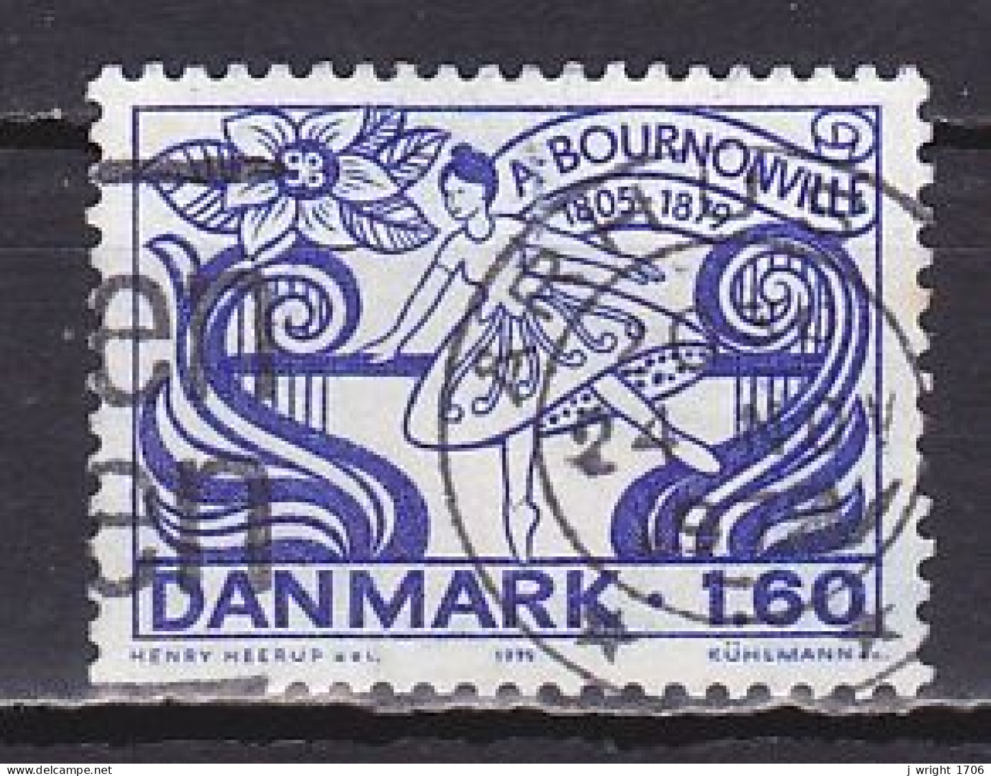 Denmark, 1979, August Bournonville, 1.60kr, USED - Usado