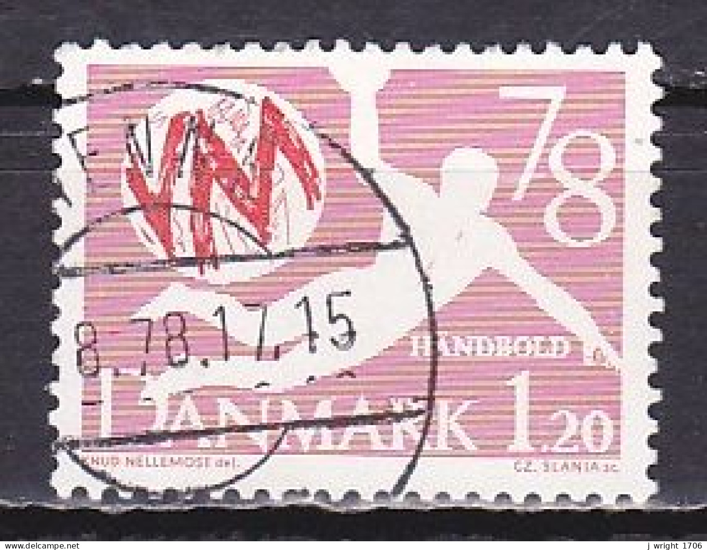 Denmark, 1978, Mens Handball World Championships, 1.20kr, USED - Used Stamps