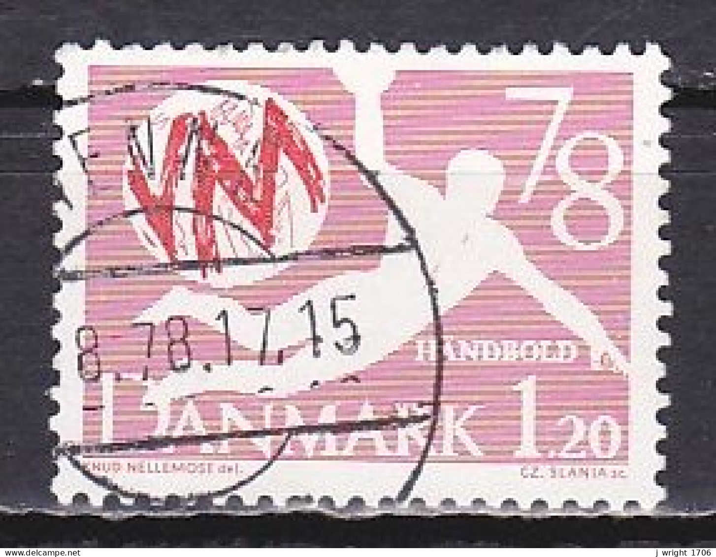 Denmark, 1978, Mens Handball World Championships, 1.20kr, USED - Usado