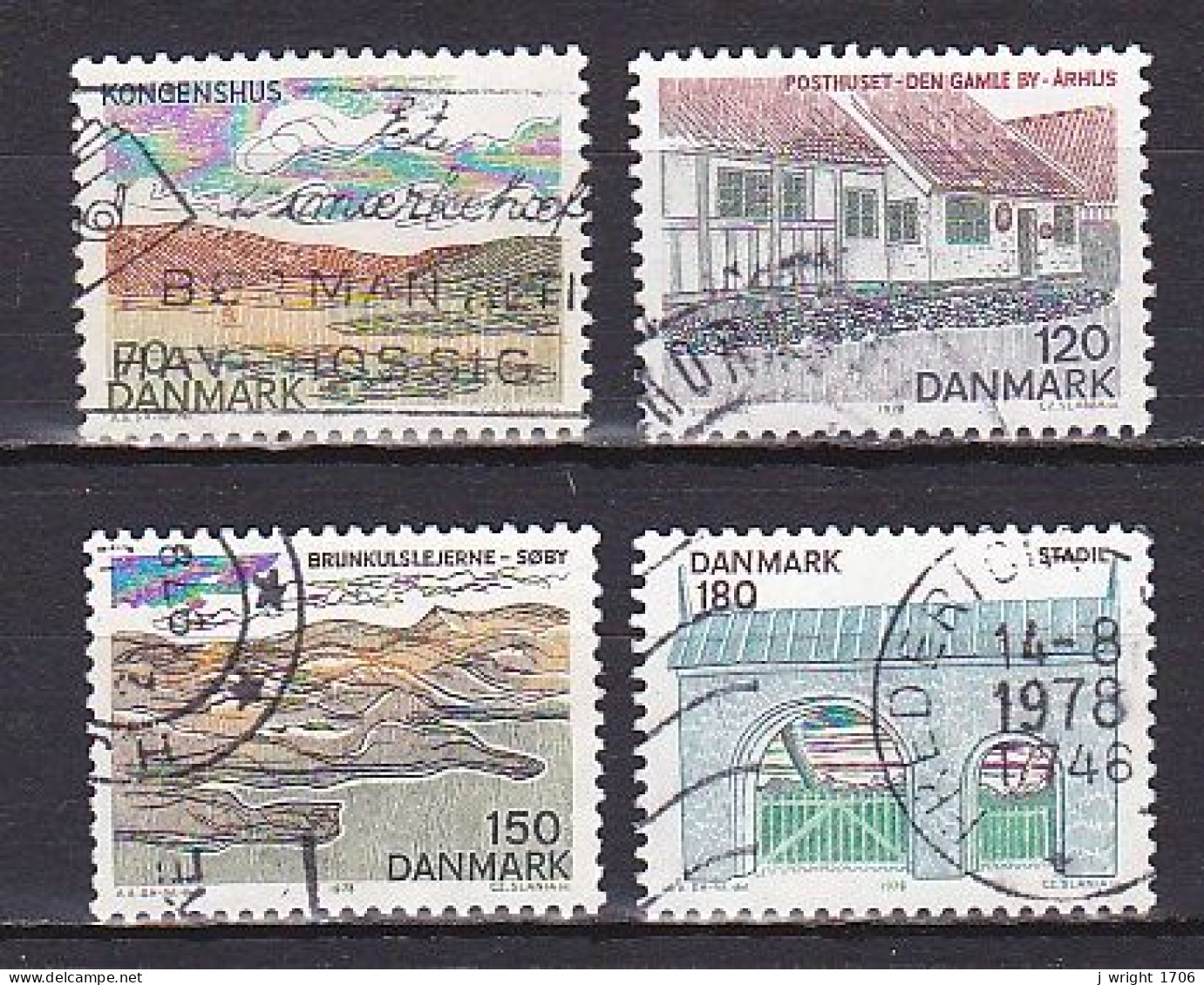 Denmark, 1978, Provincial Series/Central Jutland, Set, USED - Gebruikt