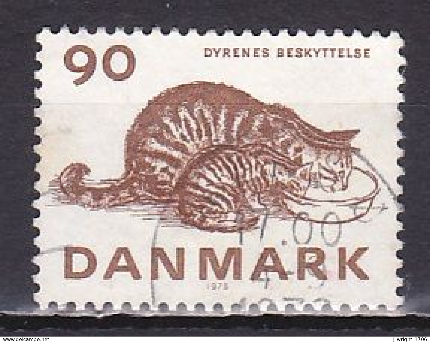 Denmark, 1975, Prevention Of Cruelty To Animals Society, 100ø, USED - Oblitérés