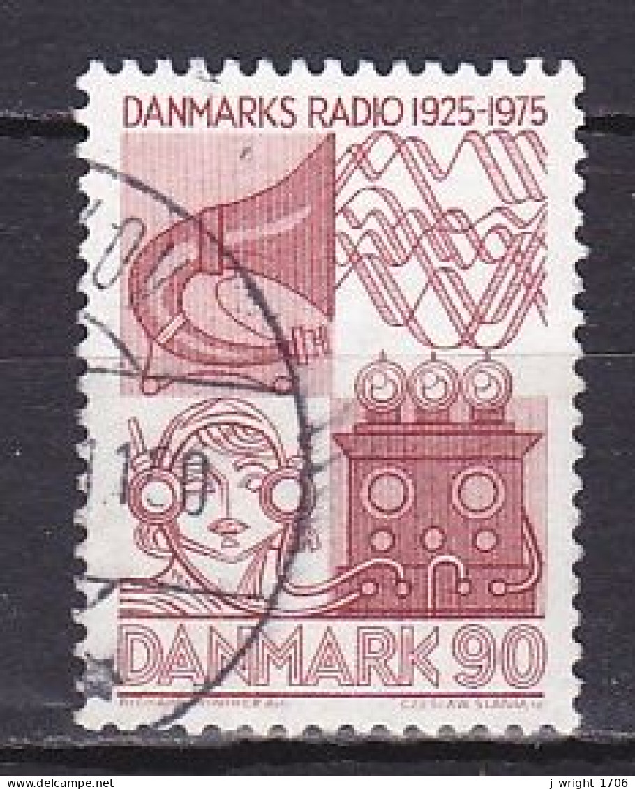 Denmark, 1975, Danish Broadcasting 50th Anniv, 90ø, USED - Usado
