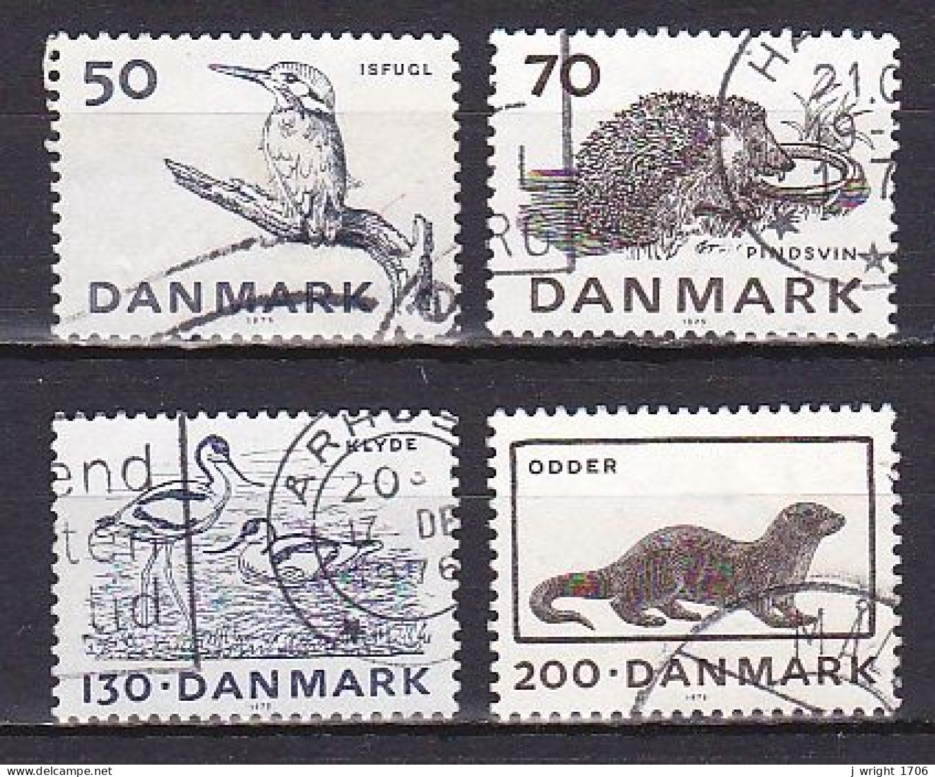 Denmark, 1975, Endangered Animals, Set, USED - Usado