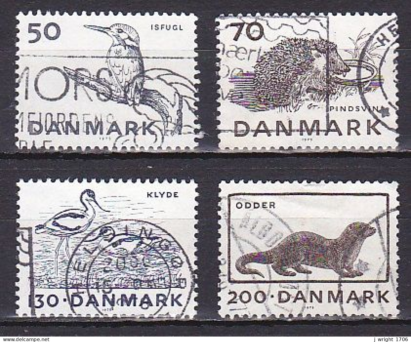 Denmark, 1975, Endangered Animals, Set, USED - Oblitérés