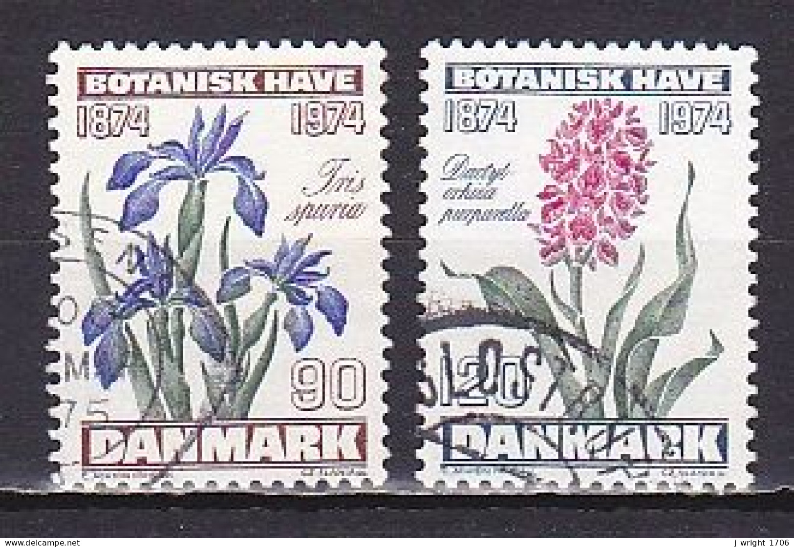 Denmark, 1974, Botanical Gardens Centenary, Set, USED - Oblitérés