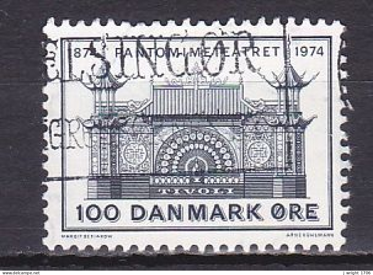 Denmark, 1974, Tivoli Pantomime Theatre Centenary, 100ø, USED - Usati